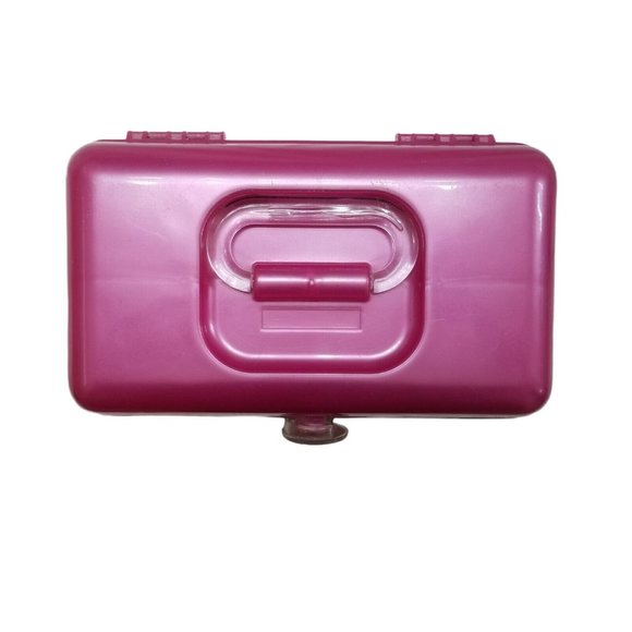 VINTAGE 90s Fuchsia Pink 2622 Caboodle Make-Up Organizer Storage Travel Case - Picture 2 of 12